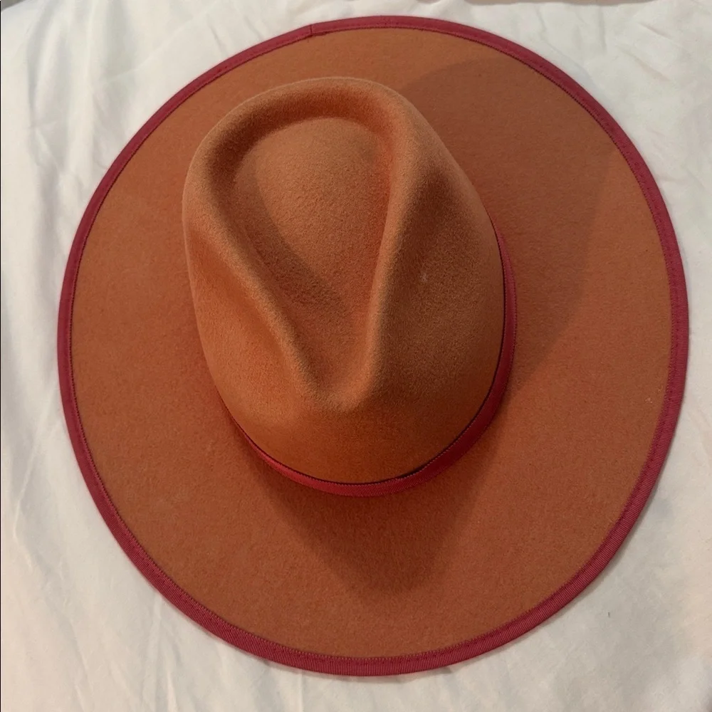 WYETH 100% wool orange rust hat - Picture 7 of 11